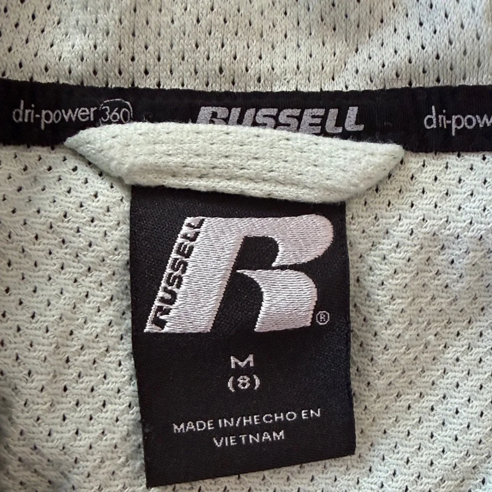 Russell Dri Power 360 Boys 8 Nylon Full Zip Performance Jacket Coat Green